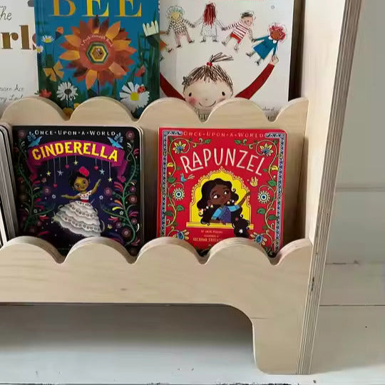 Perfect Height 3-Tier Montessori Bookshelf for Kids By Miza