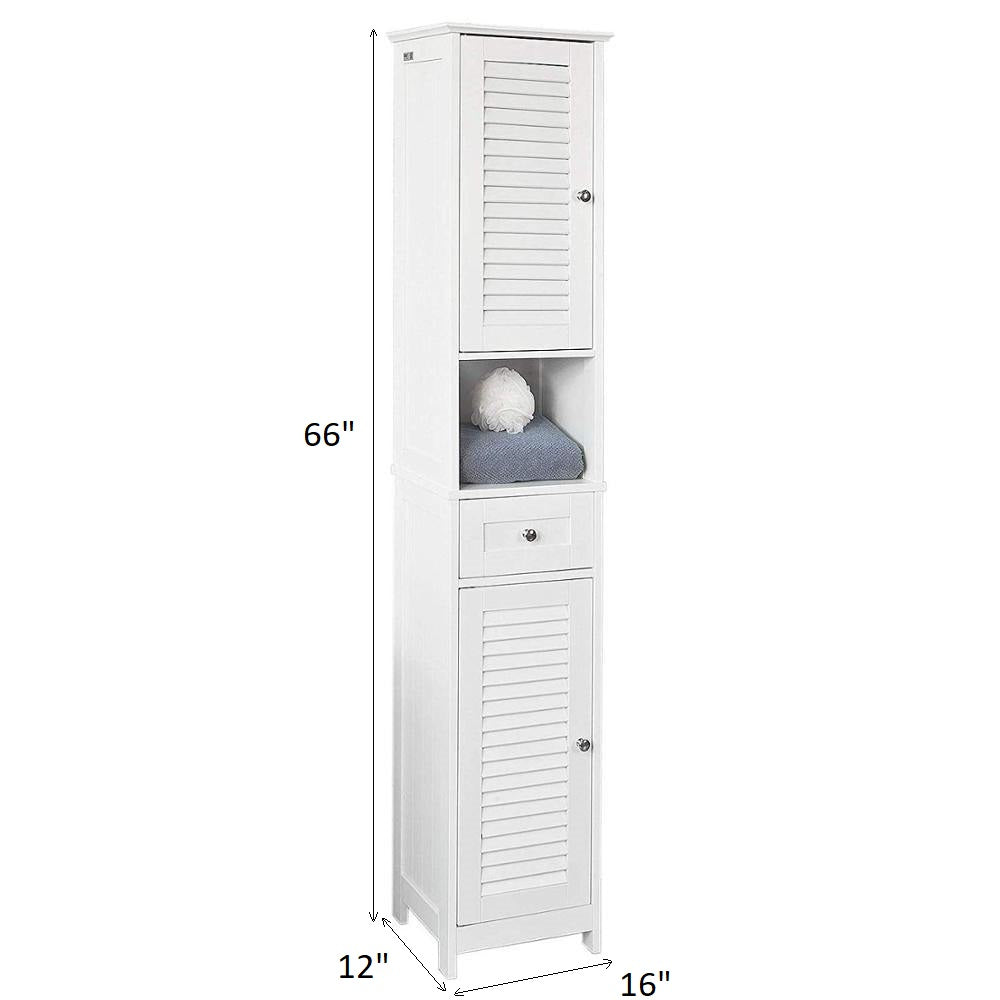 Tall Storage 6 Feet Vanity PVC Bathroom Cabinet For Bathroom & Toilet Essential By Miza