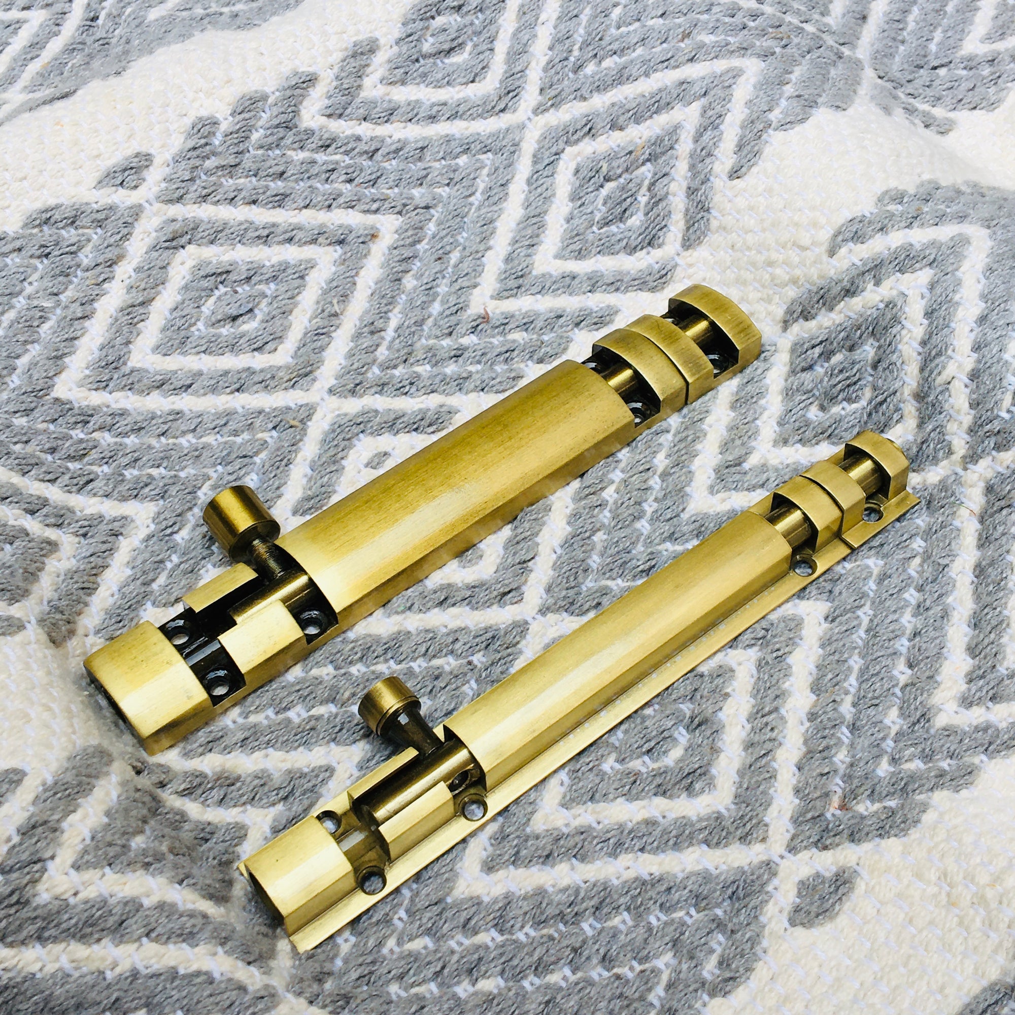Metal Tower Bolt In Different Screw Position In Antique Finish Latches For Doors By DH