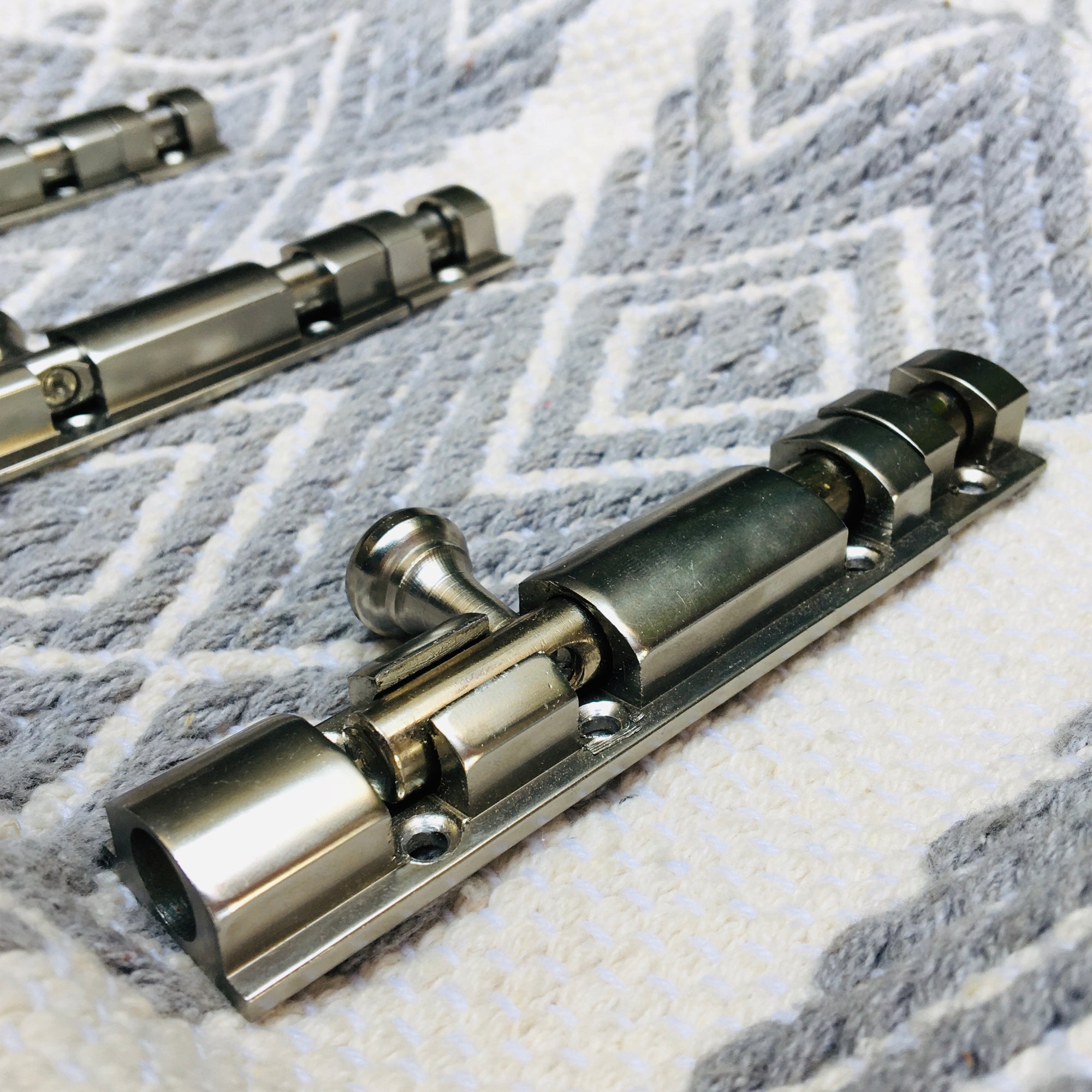 Metal Tower Bolt In Different Screw Position In Antique Finish Latches For Doors By DH