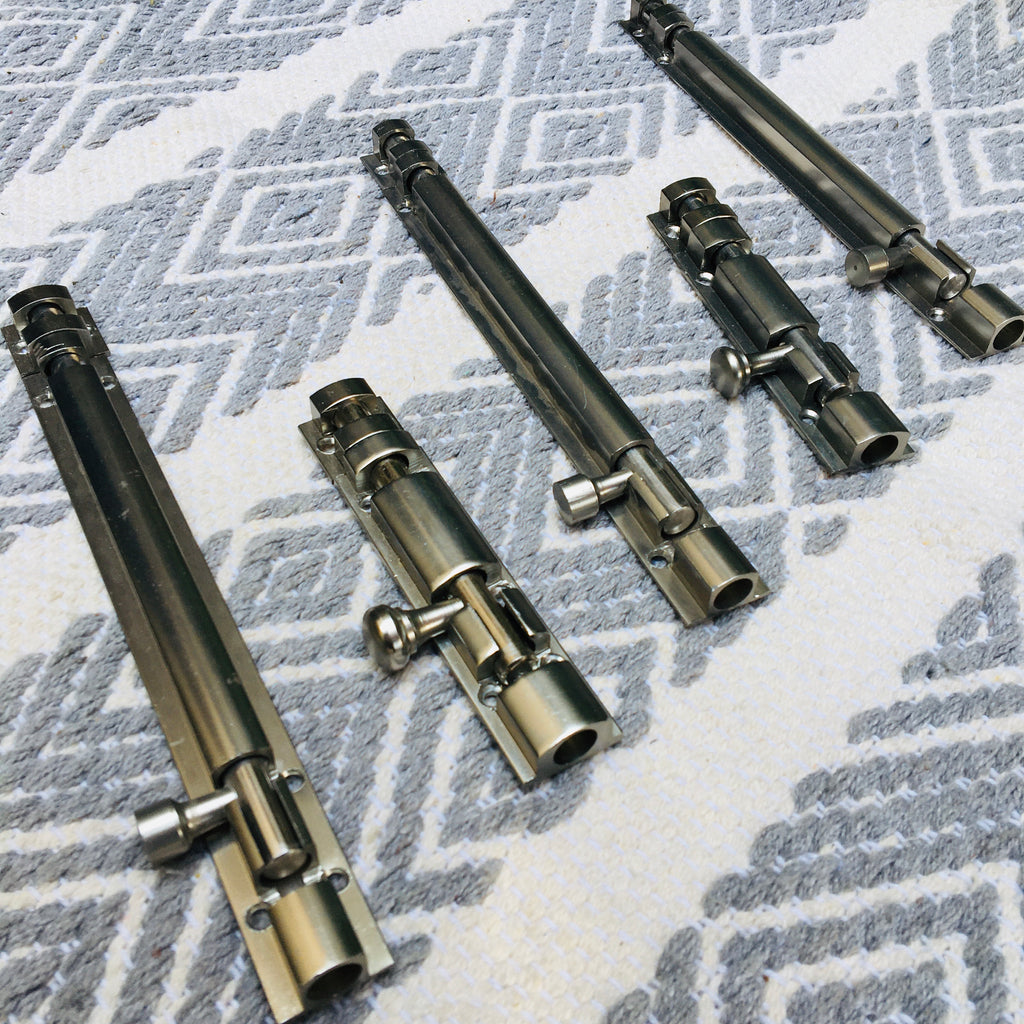 Metal Tower Bolt In Different Screw Position In Antique Finish Latches For Doors By DH