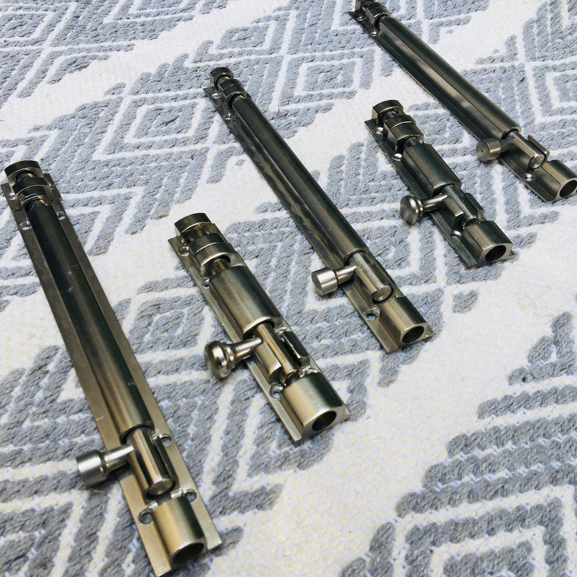 Metal Tower Bolt In Different Screw Position In Antique Finish Latches For Doors By DH