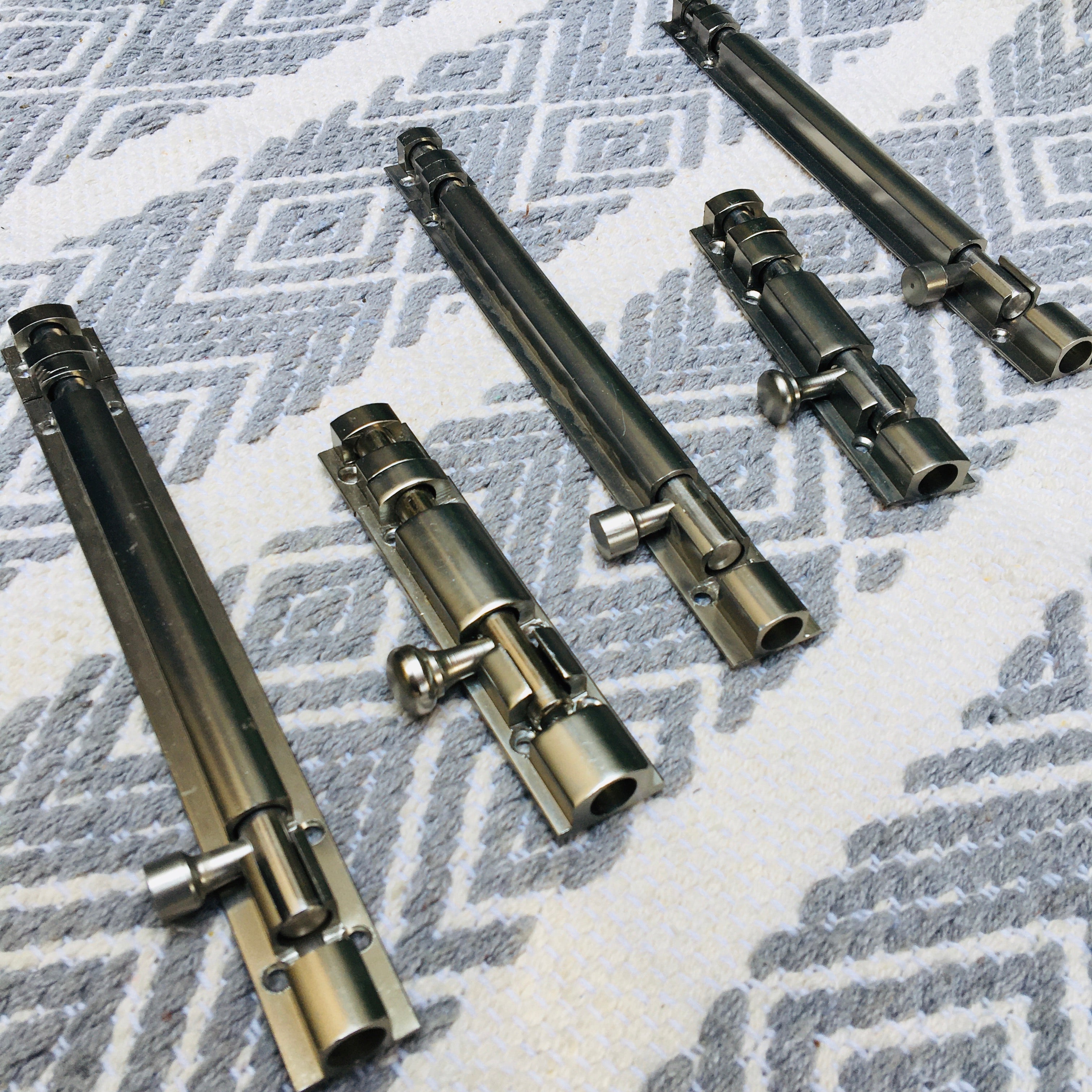 Metal Tower Bolt In Different Screw Position In Antique Finish Latches For Doors By DH