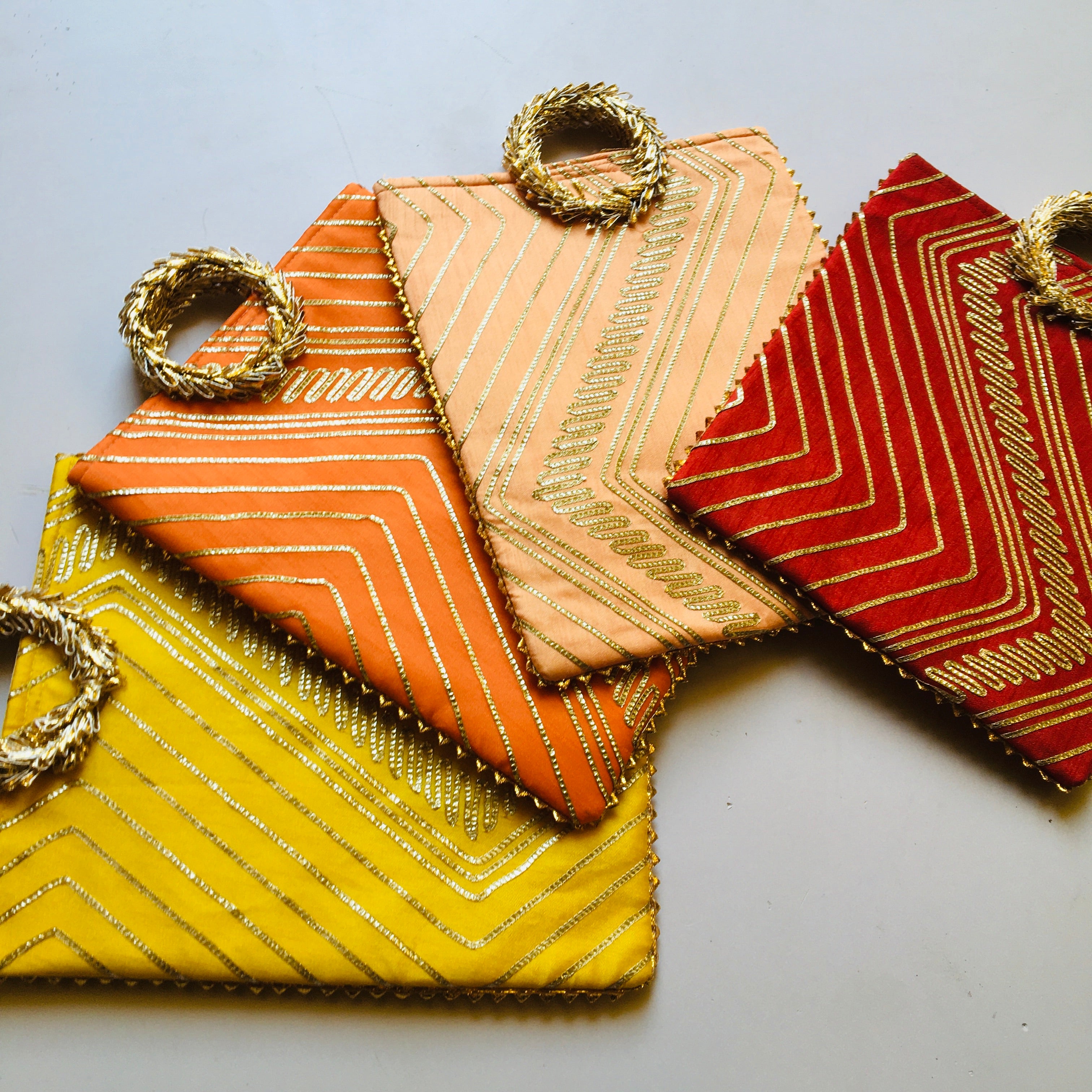 Tiny Treasure Tote With Heavy Lace Handle For Gifting 1 PC Random Color By CC