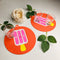 Colorful Silicone Coasters Fruit Slices Theme Set Of 2 By-APT