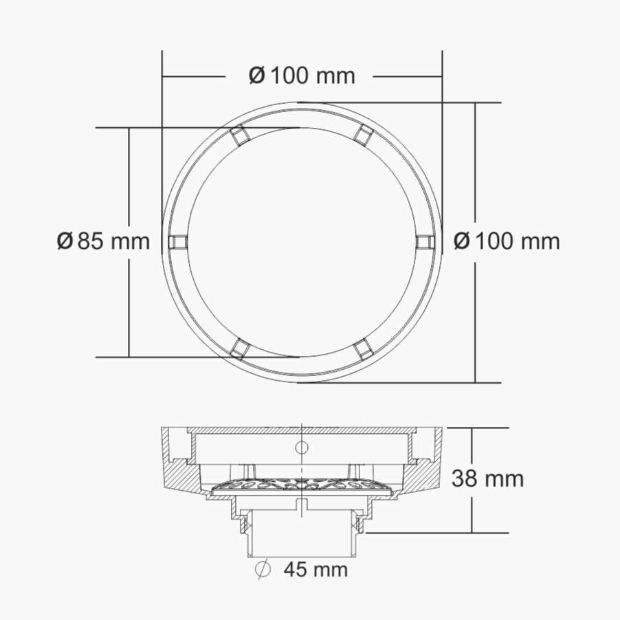 Nirali Larry Designer Floor Drain In Stainless Steel 304 Grade (Copy)