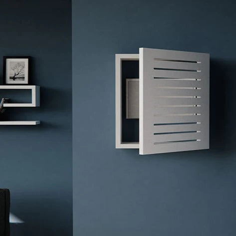 Floating Geometric Line Shape Electric Meter Cover By Miza