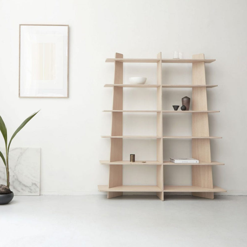 Freestanding Wooden Bookshelf By Miza