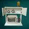 Microwave Cabinet Cupboard Wall Hanging Organizer Kitchen Essentials By Miza