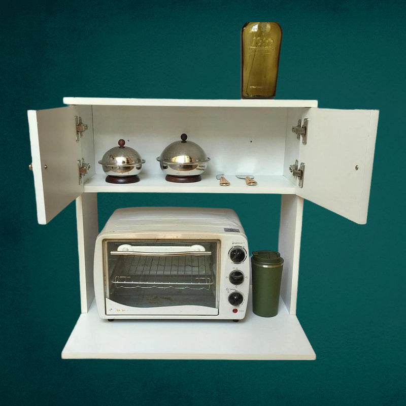 Microwave Cabinet Cupboard Wall Hanging Organizer Kitchen Essentials By Miza
