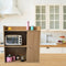 Microwave Storage Cabinet With Panel Door In Natural Wood By Miza