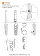 Tall Storage 6 Feet Vanity PVC Bathroom Cabinet For Bathroom & Toilet Essential By Miza