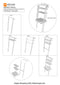 Ladder White Work From Home Study Table By Miza
