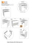 Microwave Oven Rack White Kitchen Counter Top Display Stand Cabinet By Miza