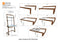 Ladder New White Work From Home Study Table By Miza