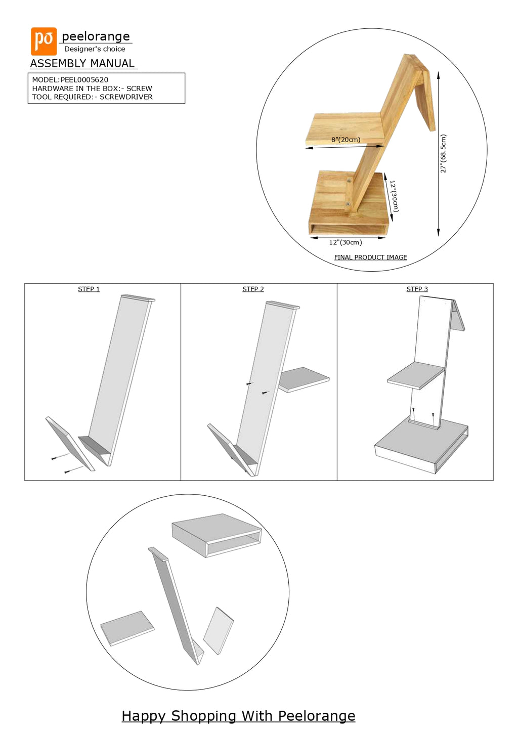 Living Room wooden Side Table Furniture By Miza