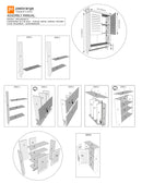 PVC High Quality Bathroom & Kitchen Wall Hung Storage By Miza