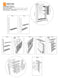 PVC High Quality Bathroom & Kitchen Wall Hung Storage By Miza