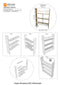 Wooden 3 Shelf Open Standard Design Cabinet ( With Complementary Coaster ) By Miza