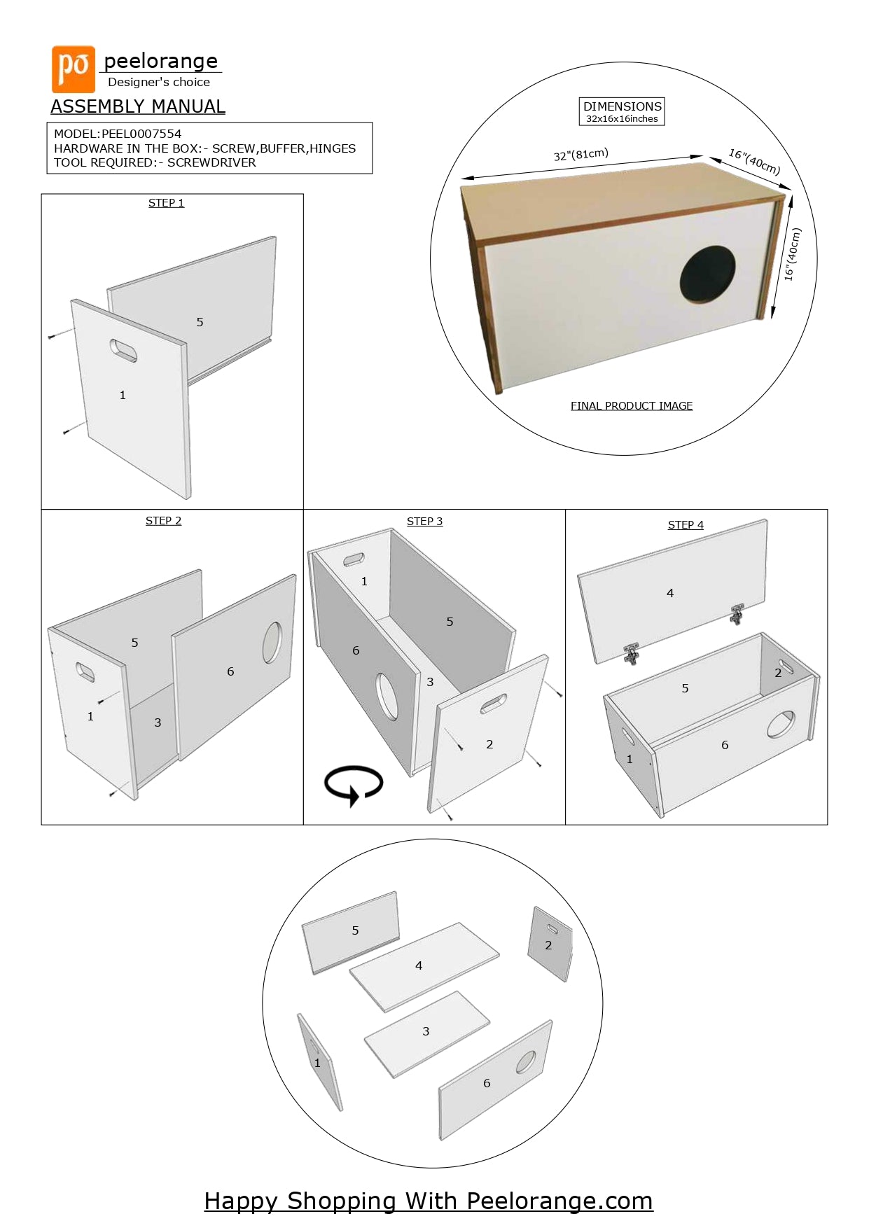 Pet Litter Box Cabinet Cat / Dog House Pet Furniture By Miza