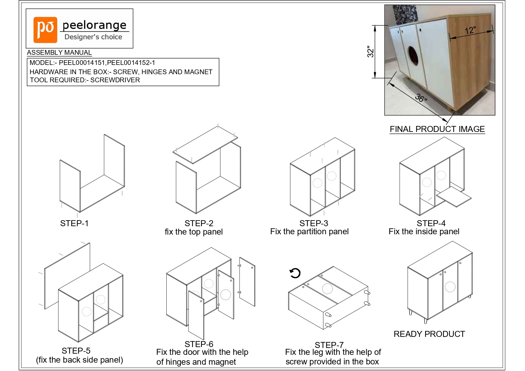 Extra-Large Litter Box Enclosure For Pets By Miza