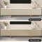 Console TV Stand for TVs up to 88" Faux Marble Top with Storage