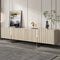 Console TV Stand for TVs up to 88" Faux Marble Top with Storage