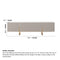 Console TV Stand for TVs up to 88" Faux Marble Top with Storage