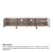 Console TV Stand for TVs up to 88" Faux Marble Top with Storage