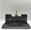 Luxury Redefined 5 Piece Set Bathroom Accessories In Artificial Stone For Deluxe Bath Experience By TGF