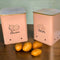 Storage Bin for Potato & Onion 2 Pack Set Countertop Pots Containers with Wooden Lid/Kitchen Canisters Set By MA84