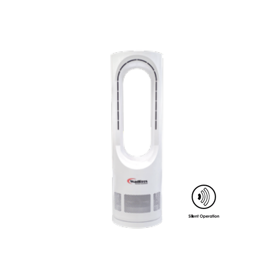 WOW Mini Bladeless Personal Fan – 15W Silent Cooling Fan By Wadbros