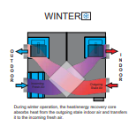 ERV NEO Series Smart Energy Recovery Ventilator (ERV) | HEPA Filter | WiFi Control | Fresh Air Ventilation | By Wadbros