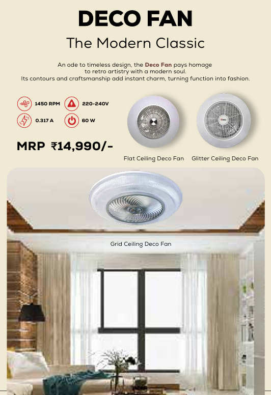Ceiling Deco Fan With Remote Control Fan By Wadbros