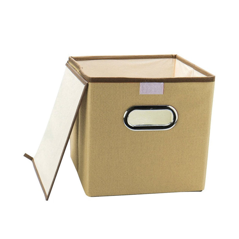 Cube Box Computer Foldable Storage Cube Boxes With Lid ( Random Colour ) By AK - 1 PC ...