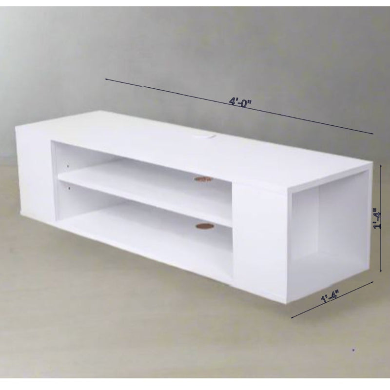 2 Layers Wall Mounted Floating TV Stand Modern TV Cabinet By Miza