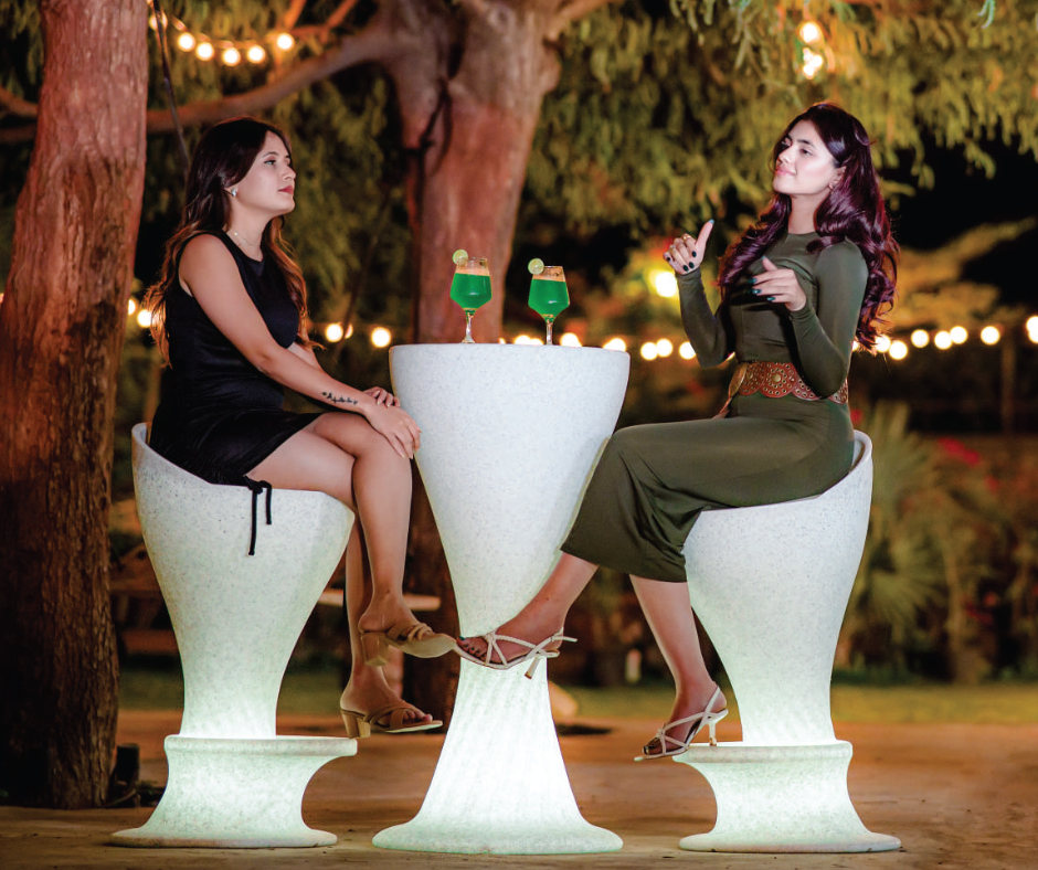 Estela & Siroco outdoor set of 3 by Harshdeep