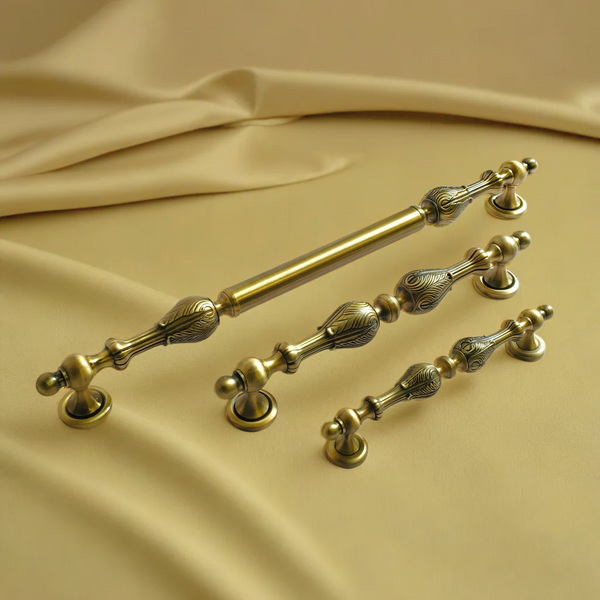 Antique Metal Decorative Door Handles For Interior And Exterior (With Screw) By DH