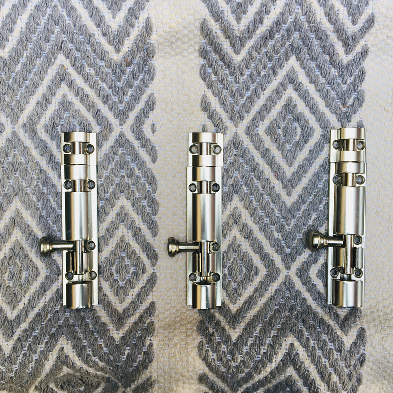 Metal Tower Bolt In Different Screw Position In Antique Finish Latches For Doors By DH
