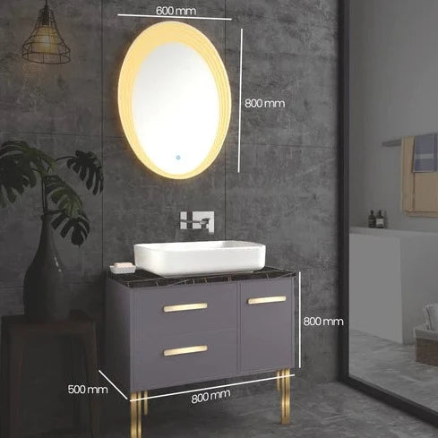 Viva & Trendy Floor Standing 2 Legs Bathroom Vanity By TGF