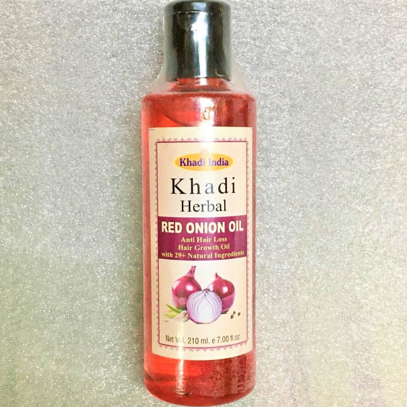 Khadi Herbal Red Onion Oil For Hair Growth Anti Hair Fall Pack Of 1