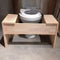 Squatting Wooden Platform/Squat Potty Stool For Toilet By Miza With FREE SOAP DISH!!