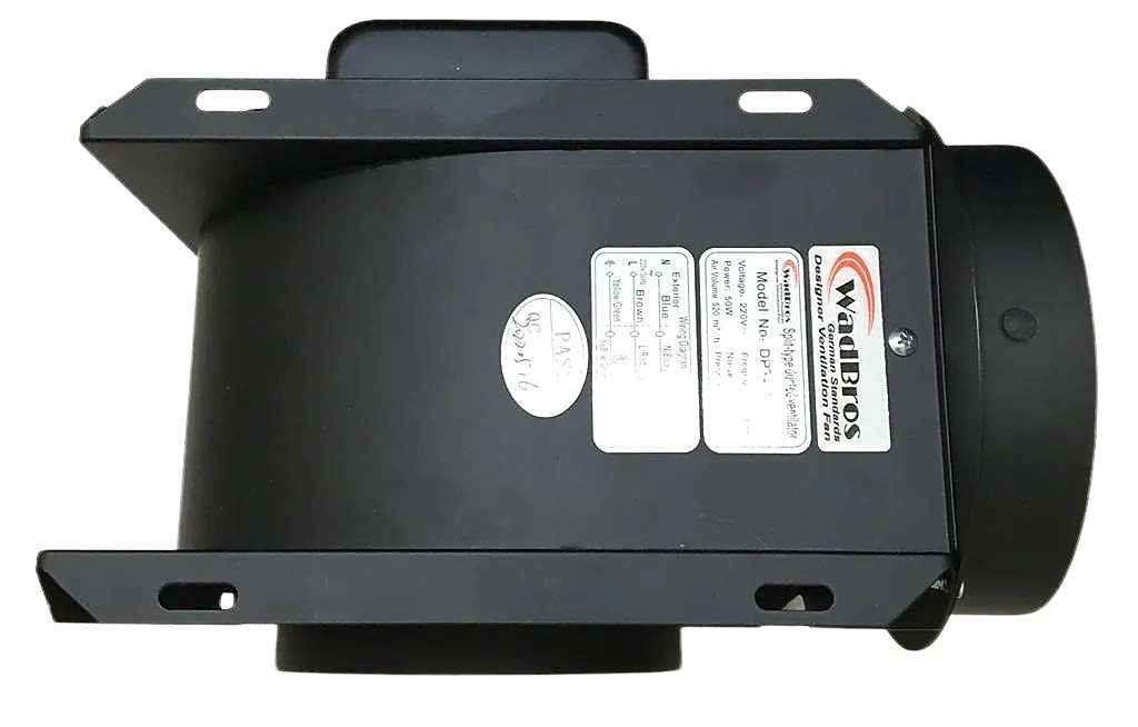 Metal DPT Series Ventilation/Exhaust Inline Fan By Wadbros