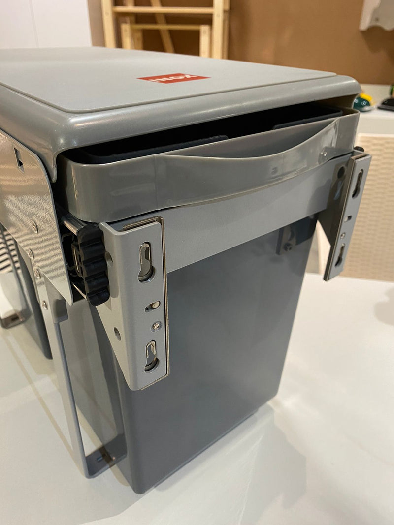 Pull Out Waste Bin Plastic Double With Telescopic Sliders Door Mounted By Inox ( G3.01.101 ) - 1 Pc