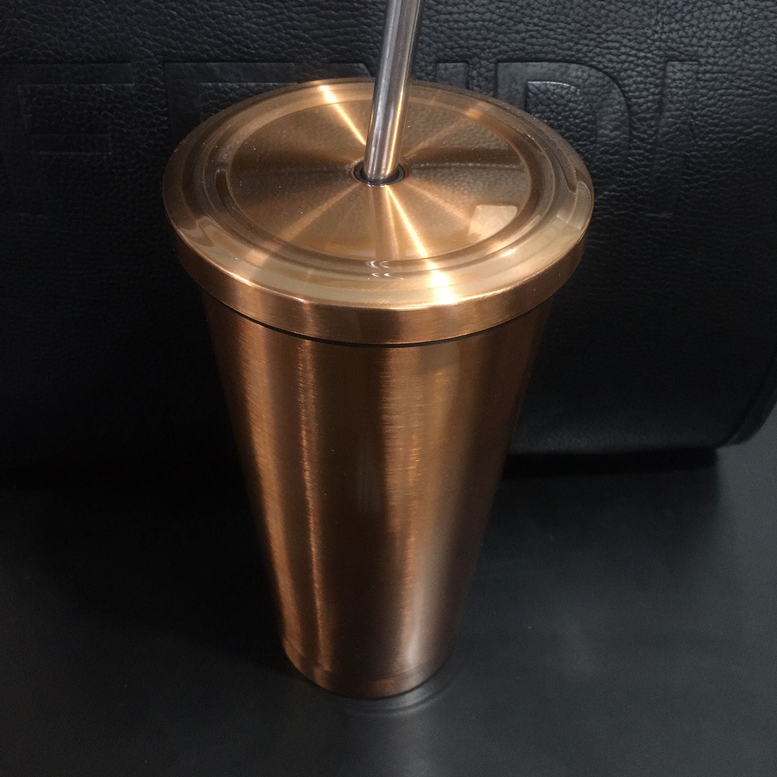 Portable Coffee Cup 304 Stainless Steel Large Capacity Flask Tumbler Glass with Steel Straw Stainless Steel Water Bottle Iced Travel Mug