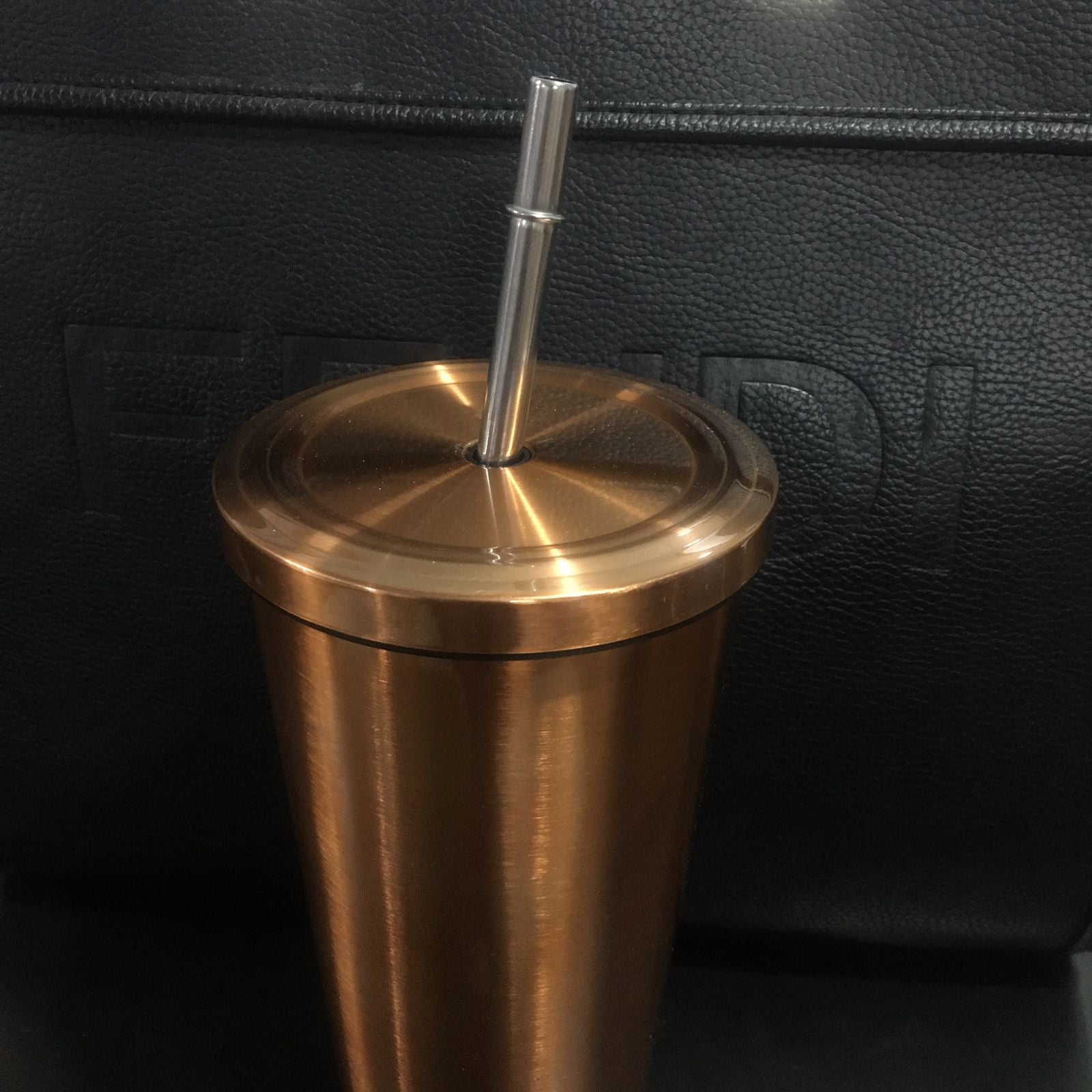 Portable Coffee Cup 304 Stainless Steel Large Capacity Flask Tumbler Glass with Steel Straw Stainless Steel Water Bottle Iced Travel Mug