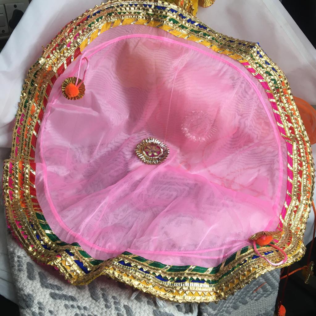 Gota Potli/ Thaal Cover/ Lap Tissue Potli For Gifting 1 PC Random Color By CC