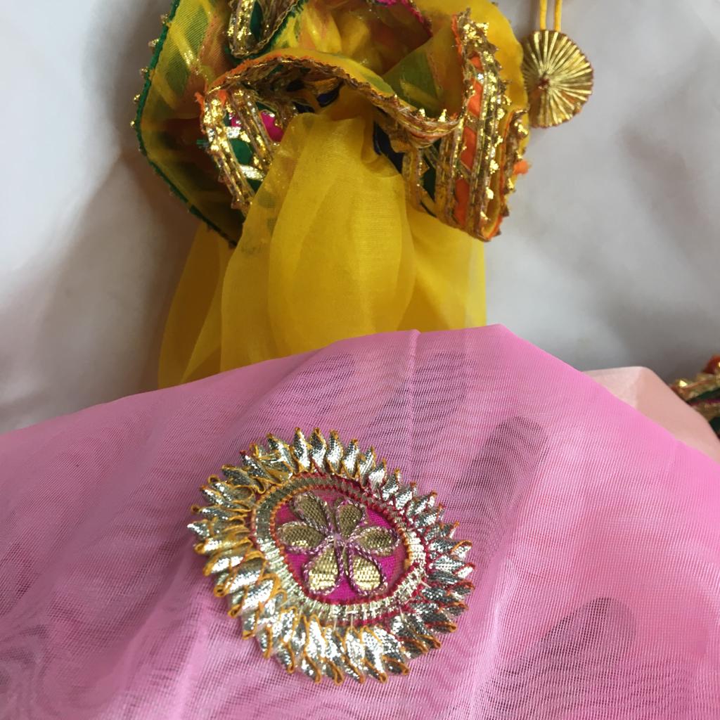 Gota Potli/ Thaal Cover/ Lap Tissue Potli For Gifting 1 PC Random Color By CC