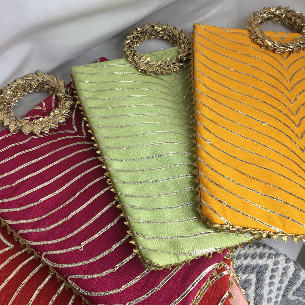 Tiny Treasure Tote With Heavy Lace Handle For Gifting 1 PC Random Color By CC