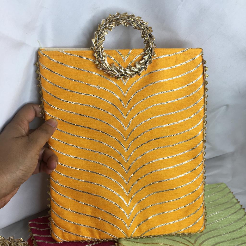 Tiny Treasure Tote With Heavy Lace Handle For Gifting 1 PC Random Color By CC